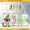 Grinch Schedule 16oz Can Glass Full Wrap PNG, Grinch My Day I’m Booked 16oz Glass Can PNG