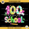 100 Days Of School PNG File, Colorful 100th Day of School PNG, Dalmatian Dots Brushstroke 100 Days PNG