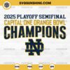 2025 Playoff Semifinal Capital One Orange Bowl Champions SVG, Notre Dame Fighting Irish 2025 SVG