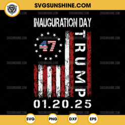 American Flag Trump Inauguration Day 2025 SVG