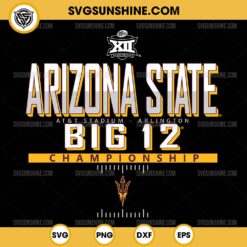 Arizona State Sun Devils Big 12 Championship 2024 Football SVG