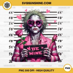 Beetlejuice Valentine Be Mine PNG, Beetlejuice Mug Shot PNG