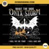 Brave The Dark Onyx Storm PNG, Fourth Wing Basgiath War College PNG