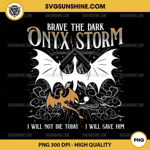 Brave The Dark Onyx Storm PNG, Fourth Wing Basgiath War College PNG