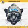 Carolina Panthers Mascot PNG, Cool Carolina Panther with Beanie and Sunglasses PNG