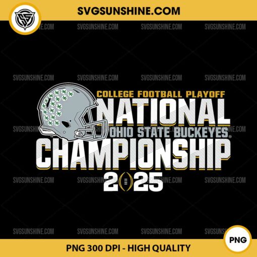 College Football Playoff 2025 Ohio State Buckeyes PNG File