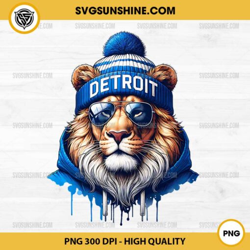 Cool Detroit Lions Football Mascot PNG, Detroit Lions American Football PNG