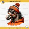 Denver Broncos Mascot PNG, Denver Broncos Horse With Beanie and Sunglasses PNG