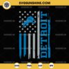 Detroit Lions USA Flag SVG, Detroit Lions Logo SVG, Detroit Lions SVG