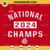 Football National Championship 2024 Ohio State Buckeyes SVG, Ohio State Football National Champs 2024 SVG