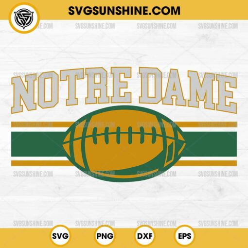 Football Notre Dame Lovers SVG, Notre Dame Fighting Irish SVG