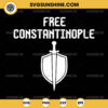 Free Constantinople SVG, Shield and Sword SVG