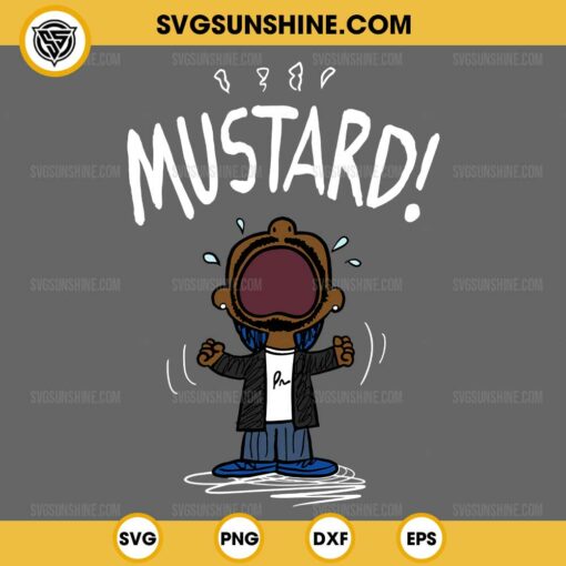 Funny Mustard SVG, Kendrick Lamar Tv Off SVG PNG File