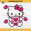 Hello Kitty Letter Heart SVG, Valentine Hello Kitty SVG