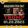 Inauguration Day 45 47 Trump 2025 SVG, USA Flag Donald Trump SVG 5