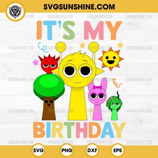 Incredibox Sprunki It's My Birthday SVG, Incredibox Sprunki Birthday SVG