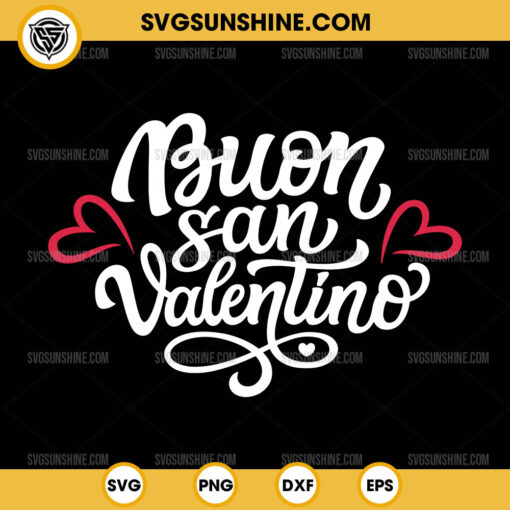 Italian Love Valentine’s Day SVG, Buon San Valentino SVG, Italian Valentine SVG