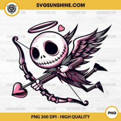 Jack Skellington Cupid Valentine PNG, Jack Skellington Valentine Day PNG