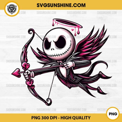 Jack Skellington Valentine PNG, Cupid Valentine PNG