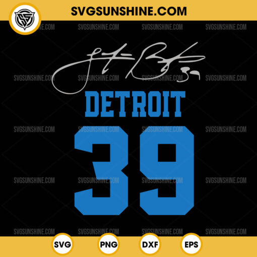 Jake Bates 39 Detroit Lions SVG, Detroit Football SVG