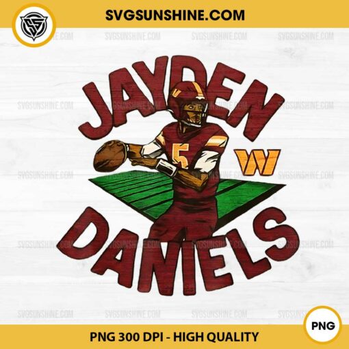 Jayden Daniels PNG, Washington Commanders Football PNG