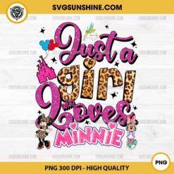 Just A Girl Who Loves Minnie PNG, Minnie Mouse Valentine PNG