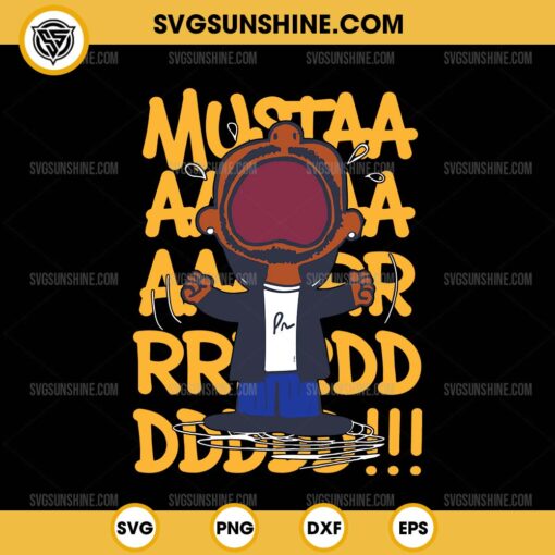 Kendrick Lamar Mustard SVG, Mustard Meme SVG, Tv Off Lyrics SVG