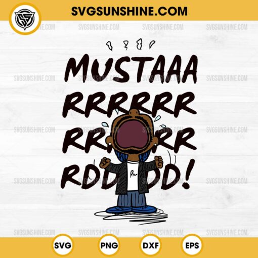 Kendrick Lamar Mustard SVG, TV Off Parody SVG, Cool Hip Hop Music SVG