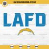 LAFD Los Angeles Chargers SVG, LAFD Los Angeles Fire Department Football SVG