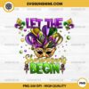 Let The Shenanigans Begin PNG, Mardi Gras Hat And Mask PNG