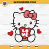 Love Heart Hello Kitty SVG, Happy Valentines Day SVG