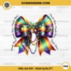 Mardi Gras Coquette Bow PNG Design, Carnival Fleur De Lis PNG