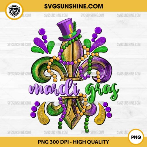 Mardi Gras Fleur De Lis PNG, Mardi Gras Hat PNG