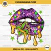 Mardi Gras Lips Neon PNG, Lips Queen Carnival PNG