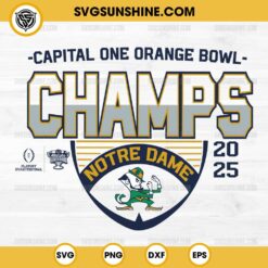 Notre Dame Fighting Irish Capital One Orange Bowl Champs 2025 SVG, Notre Dame Fighting Irish 2025 CFP Allstate Sugar Bowl SVG