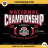 National Championship 2025 Ohio State Buckeyes Football PNG, Ohio State Buckeyes CFP 2025 PNG