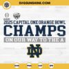 Notre Dame Fighting Irish College Football Playoff 2025 Orange Bowl Champions SVG