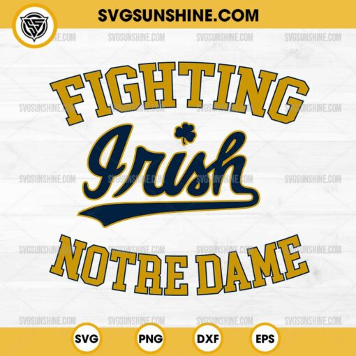 Notre Dame Fighting Irish SVG, Notre Dame College Football SVG