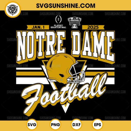 Notre Dame Fighting Irish Sugar Bowl 2025 Playoff Quarterfinal SVG, Notre Dame Football SVG