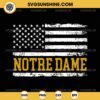 Notre Dame USA Flag SVG, Patriotic Notre Dame Fighting Irish SVG