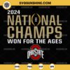 Ohio State Buckeyes 2024 Football National Champions SVG, Ohio State Wins College Football Playoff Championship SVG