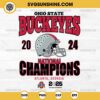 Ohio State Buckeyes 2024 Football National Champions SVG, Ohio State Buckeyes Football 2025 SVG