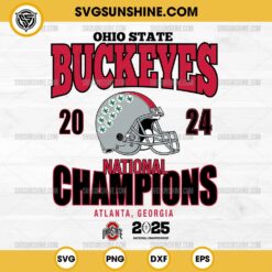 Ohio State Buckeyes 2024 Football National Champions SVG, Ohio State Buckeyes Football 2025 SVG