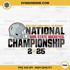 Ohio State Buckeyes CFP National Championship 2025 PNG File