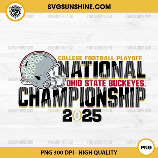 Ohio State Buckeyes CFP National Championship 2025 PNG File