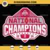 Ohio State Buckeyes Football National Champions 2024 SVG PNG Files