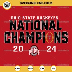 Ohio State Buckeyes Football SVG, National Champions 2024 SVG