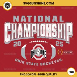 Ohio State Buckeyes National Championship 2025 Football PNG