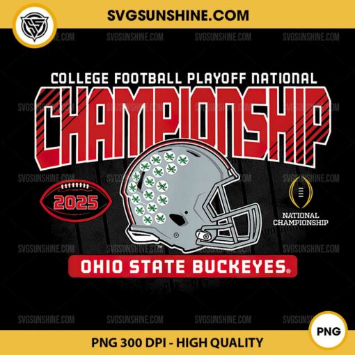 Ohio State Buckeyes PNG, College Football Playoff National Championship 2025 PNG