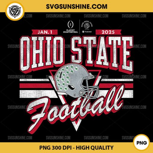 Ohio State Buckeyes football PNG, Ohio State Buckeyes Rose Bowl 2025 PNG